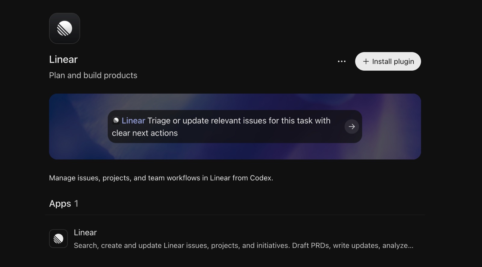 The Linear plugin in ChatGPT: plan and build products